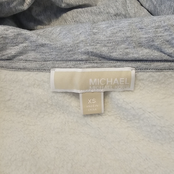 MICHAEL KORS Printed logo grey hoodie - Picture 8 of 8